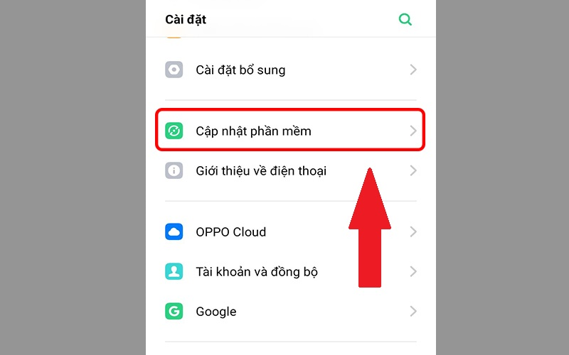 Cập nhật phần mềm mới nhất cho điện thoại