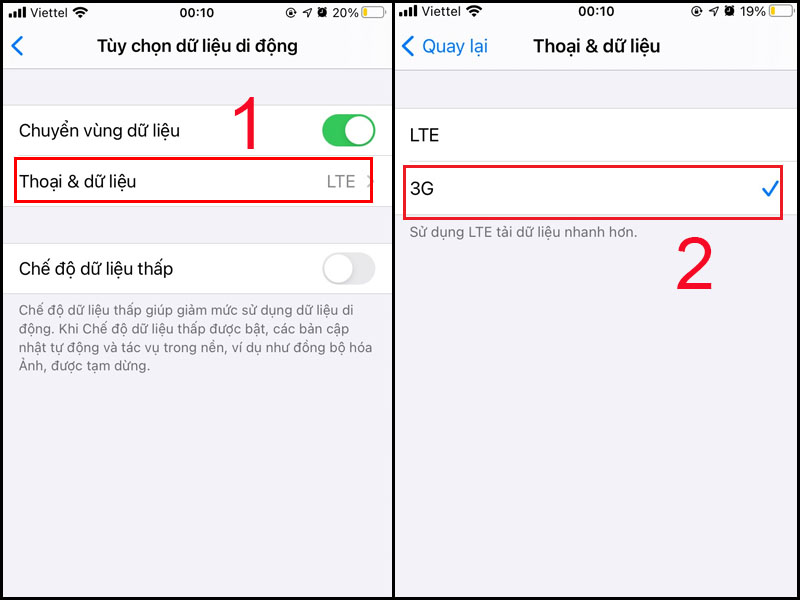 Kích hoạt mạng 3G trên iPhone