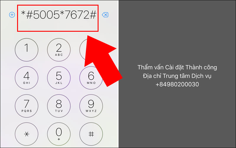 Bấm *#5005*7672# để biết số trung tâm tin nhắn của từng nhà mạng