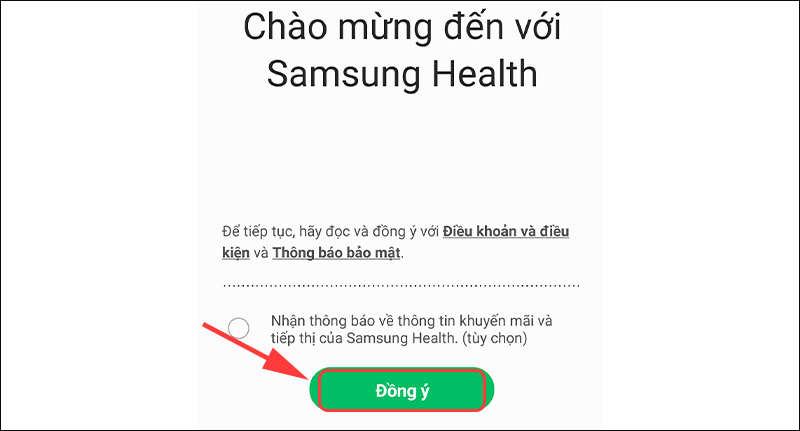 Chọn Đồng ý