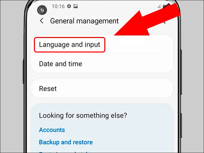 Chọn ngôn ngữ và đầu vào (Language and input)