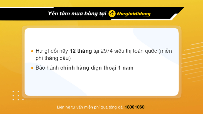 Chính sách bảo hành sản phẩm tại Thế Giới Di Động 