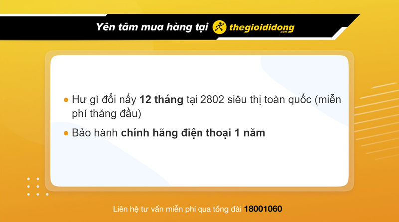 Các ưu đãi khi mua điện thoại tại Thế Giới Di Động