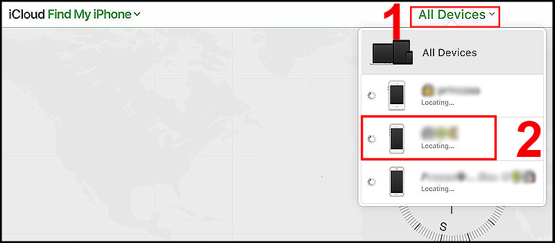 Chọn mục All Devices vad chọn tên thiết bị của bạn