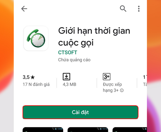 Bước 2: Sau đó hãy tải và mở ứng dụng Call Timer về máy.
