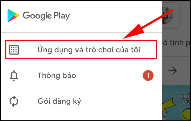 Ứng dụng và trò chơi của tôi