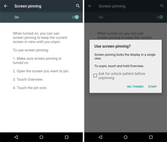 Tính năng Screen Pinning trên Android 5.1 có gì mới?