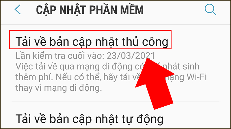 4. Cập nhật phần mềm hệ thống