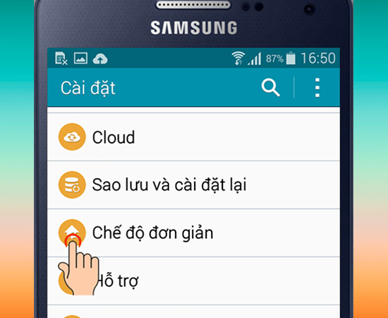 Chọn Chế độ đơn giản