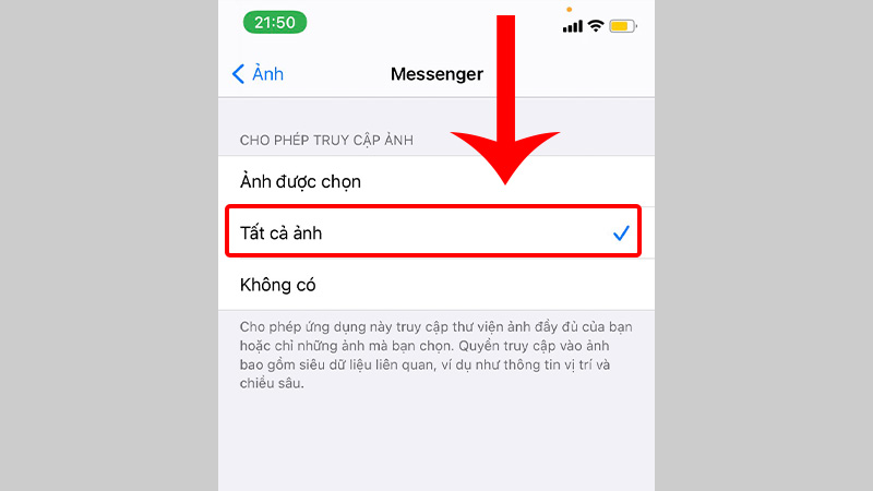 Chọn Tất cả ảnh