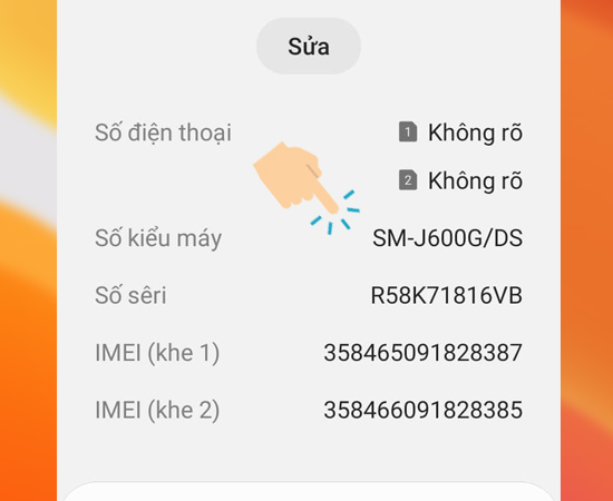 Bước 3: Cuối cùng Kiểm tra thông ti thiết bị.