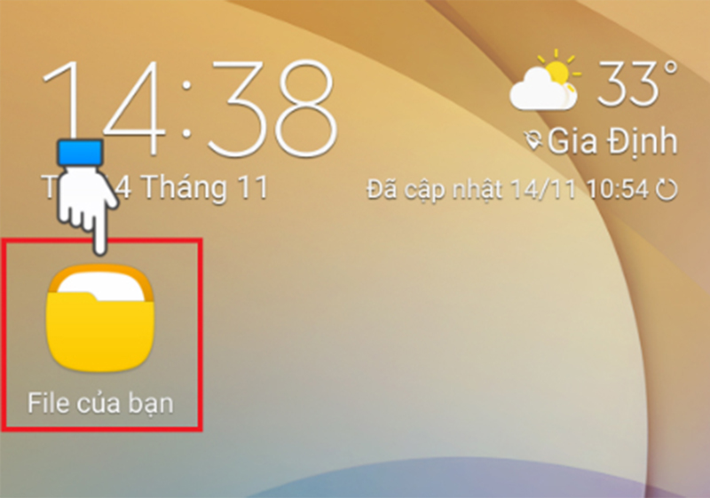 Vào ứng dụng File của bạn