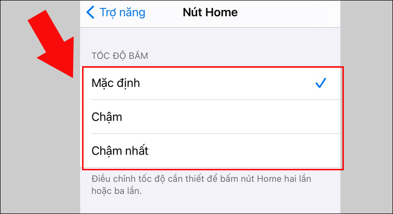 Chọn tốc độ bấm phù hợp