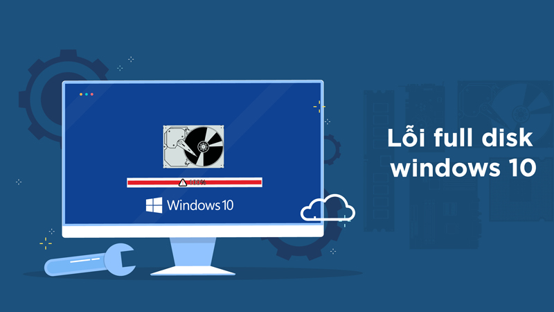 Nguyên nhân lỗi Full Disk trên Windows 10