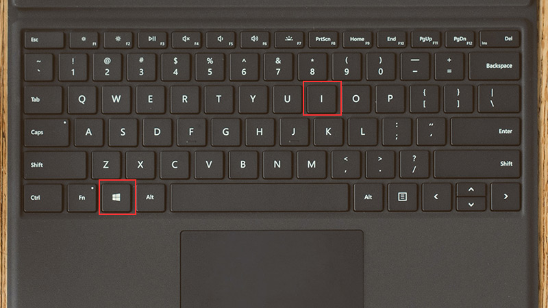 phím tắt Windows + I