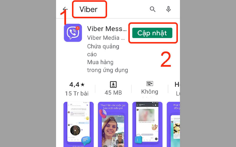 Cập nhật Viber