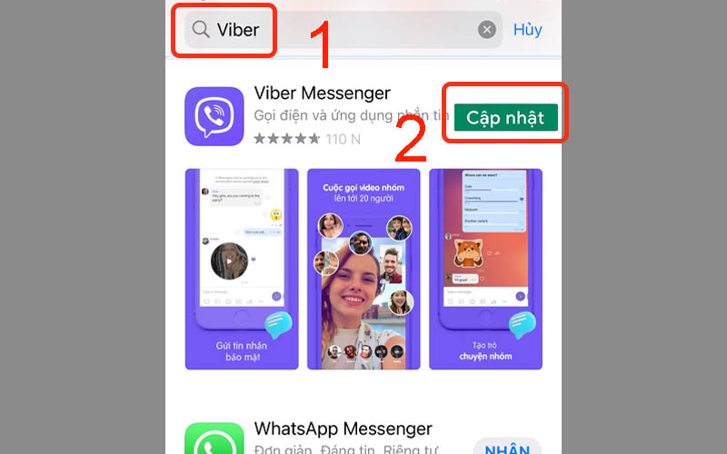 Cập nhật Viber