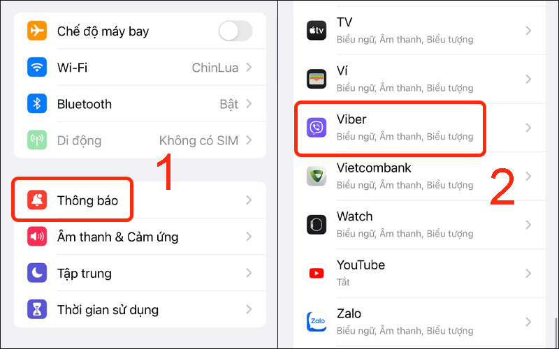 Chọn ứng dụng Viber