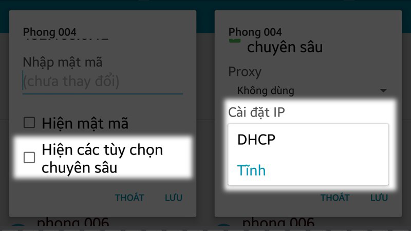 Tiến hành cài đặt IP 