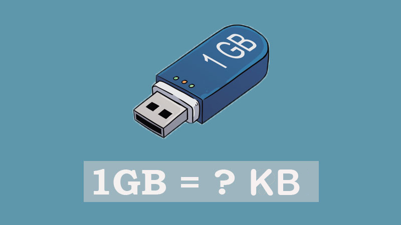 1 GB bằng bao nhiêu KB?