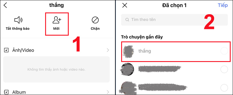 Nếu tên của bạn đã bị mờ thì có nghĩa bạn đã bị chặn trên Line