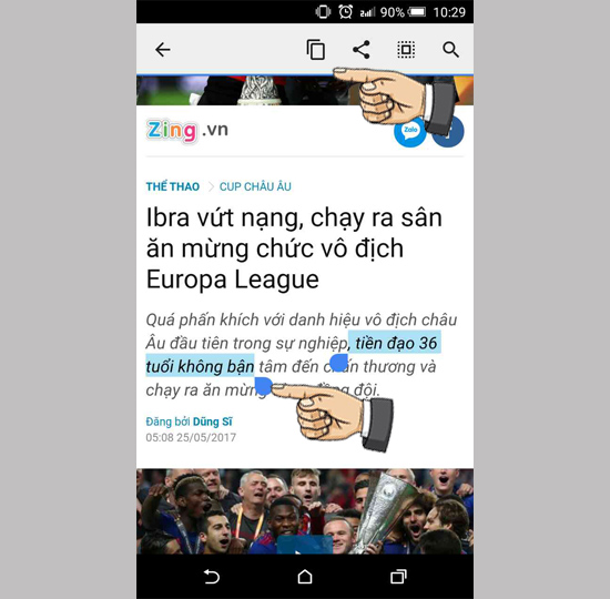 Sao chép trên Android 5