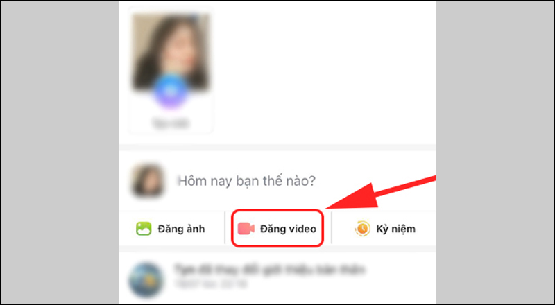 Chọn Đăng video