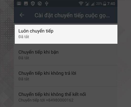 Bước 7/ Chọn luôn chuyển tiếp 