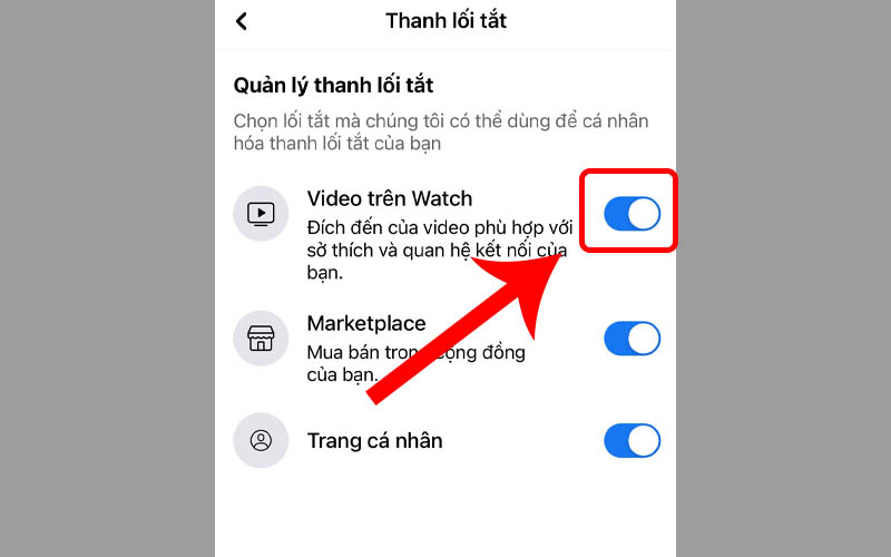 Mở nút video trên Watch