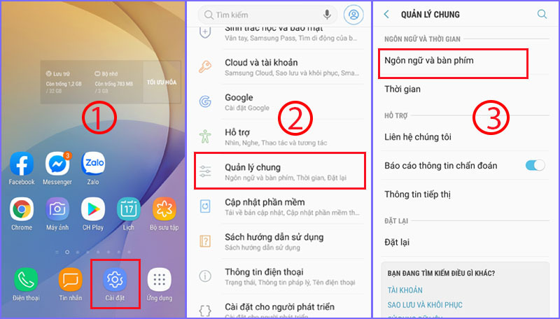 Cách thêm ngôn ngữ trên Android