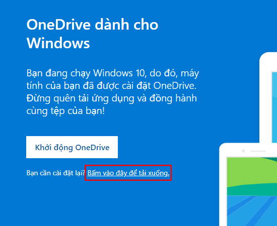 Bước 2: Kế tiếp các bạn chọn vào Bấm vào đây để tải xuống.