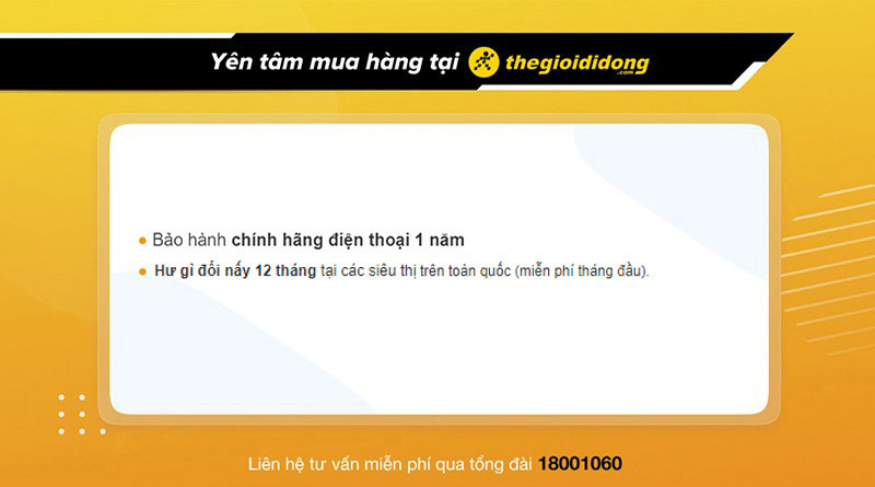 Chính sách bảo hành tại Thế Giới Di Động