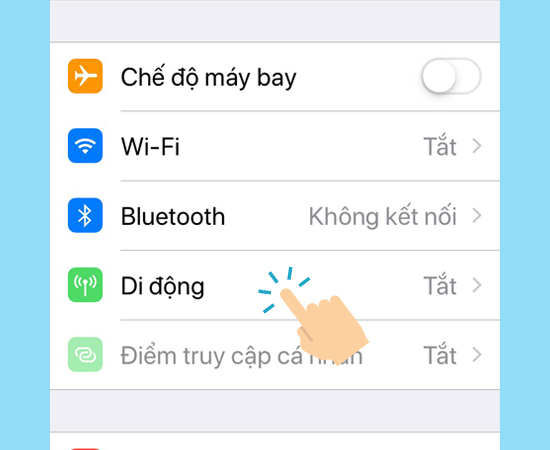 Vào Di Động (Cellular)