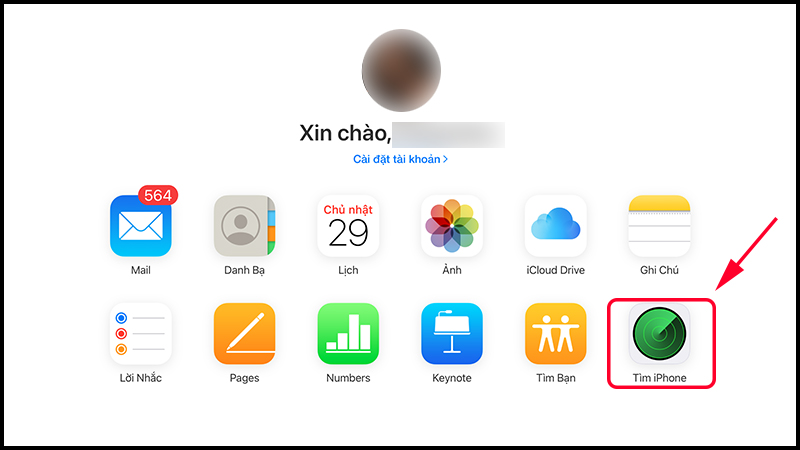 Truy cập vào mục Tìm iPhone 