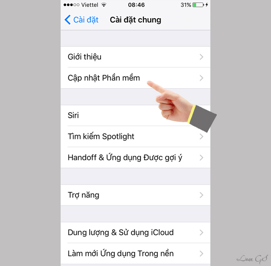 Cập nhật phần mềm