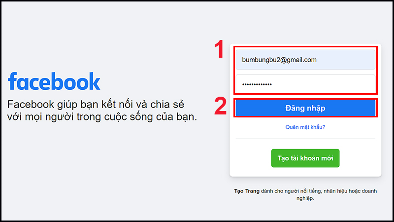 Hướng dẫn đăng nhập bằng email