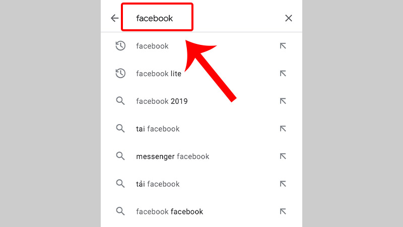 Tìm kiếm Facebook