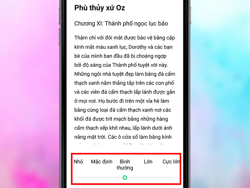 Cách phóng to, thu nhỏ cỡ chữ trên điện thoại OPPO