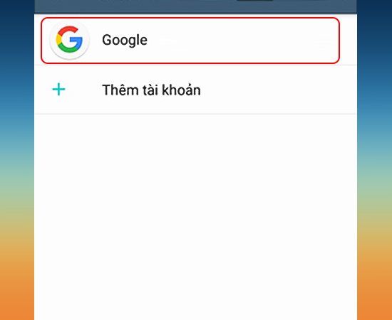 Chọn Google