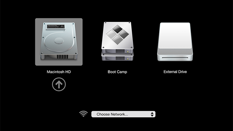 Bạn có thể tùy chọn hệ điều hành sau khi khởi động máy Mac