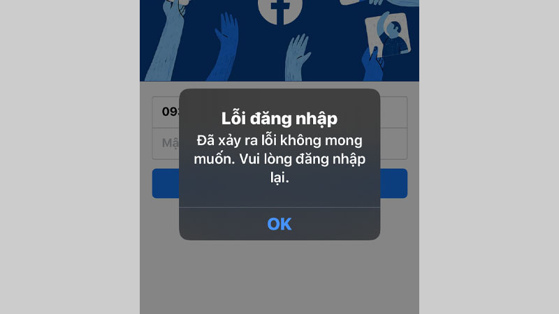 Lỗi không vào được Facebook