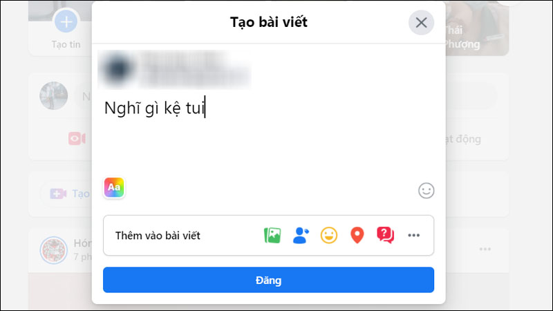 Cách đăng status, gửi tin nhắn Facebook