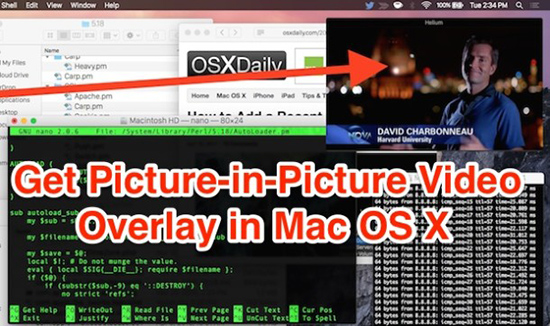 Làm thế nào để ghim cửa sổ video trên màn hình Mac OS X.