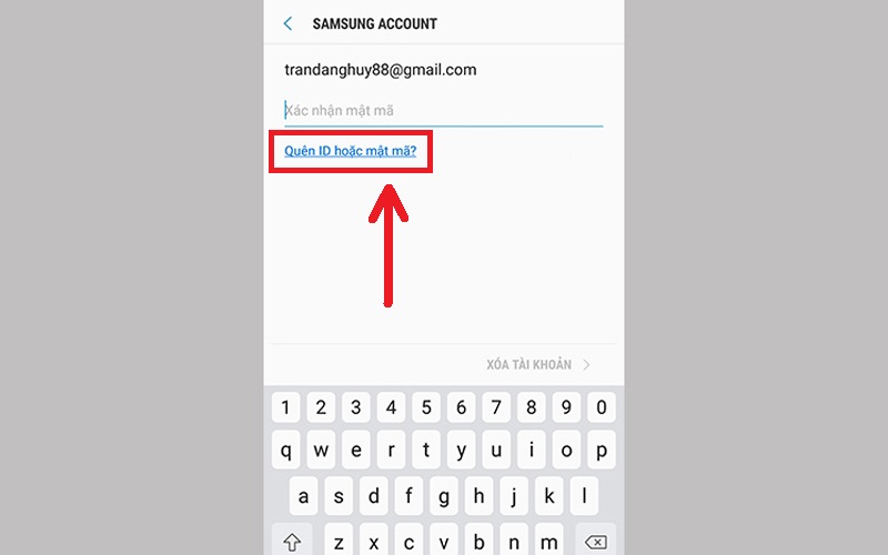 Tại phần đăng nhập chọn Quên ID hoặc mật mã.