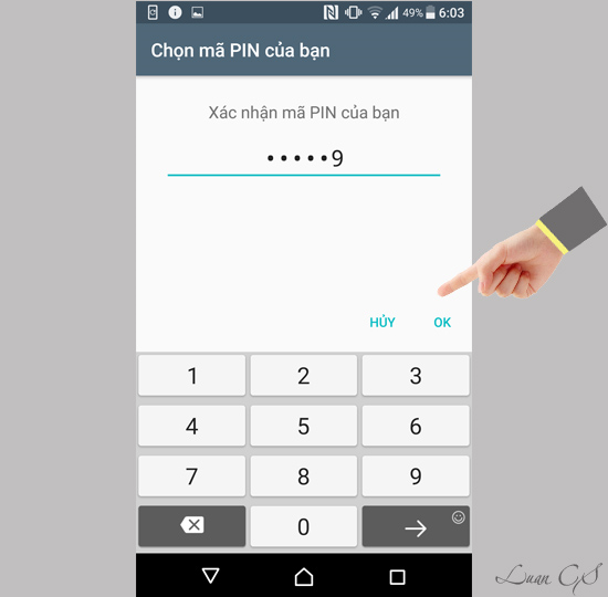 Xác nhận mã PIN