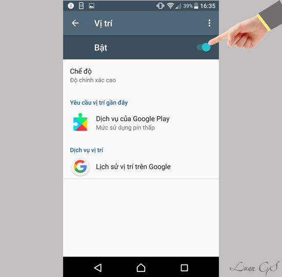 Bật vị trí