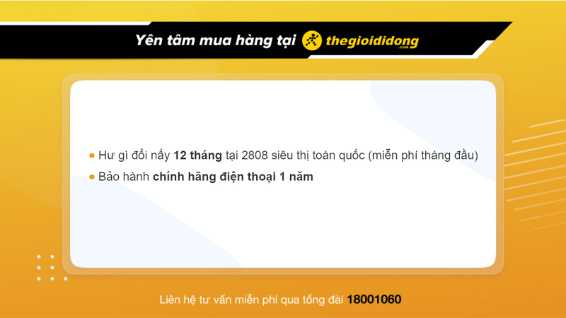 Các chính sách bảo hành tại Thế Giới Di Động