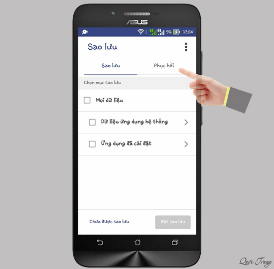 Chọn Phục hồi