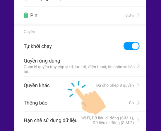 Vào Quyền khác