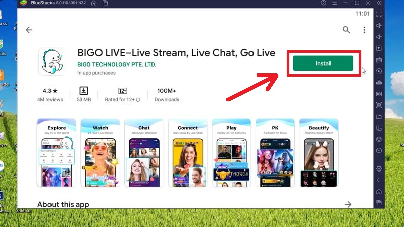 Tìm và tải ứng dụng Bigo Live